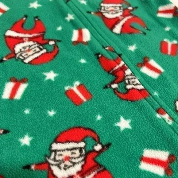 Baby/Infant Jammies For Your Families Santa Pattern Microfleece Blanket Sleep On - Picture 5 of 8